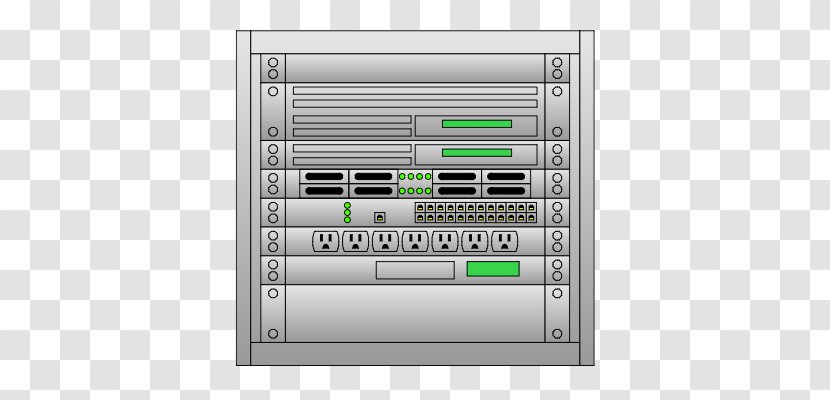 19-inch Rack Diagram Computer Network Servers Microsoft Visio - Multimedia Transparent PNG