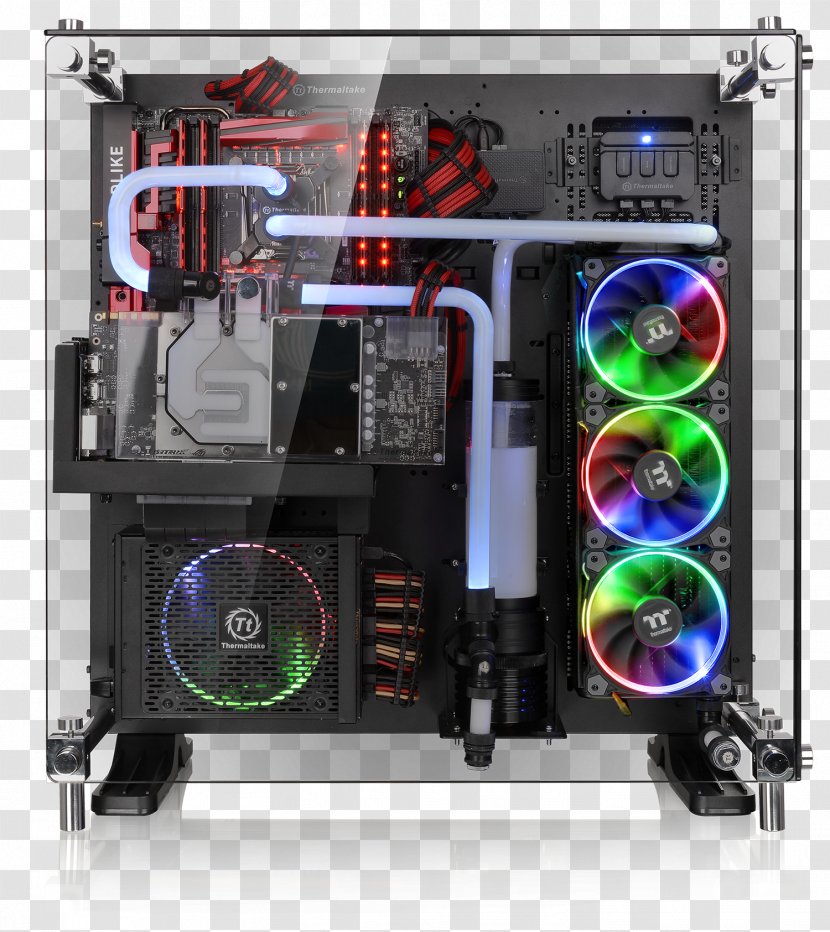 Computer Cases & Housings Core P5 ATX Wall-Mount Chassis CA-1E7-00M1WN-00 Thermaltake Commander MS-I - Water Cooling Transparent PNG