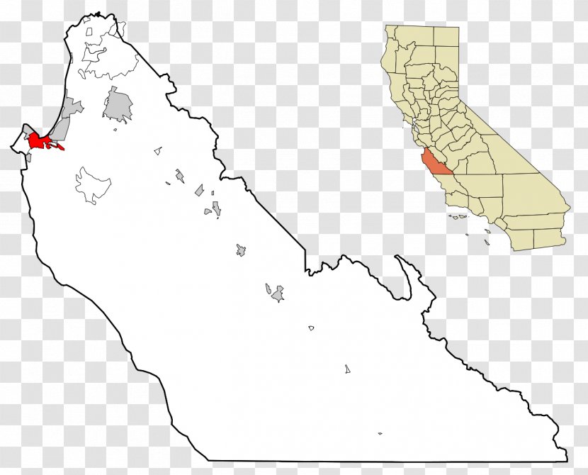 Salinas Valley State Prison Big Valley, Calaveras County, California Carmel-by-the-Sea Correctional Training Facility - United States Of America - Map Transparent PNG