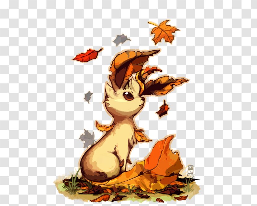 Eevee Leafeon Pokémon Pikachu Autumn - Playboy Bunny Logo Transparent PNG