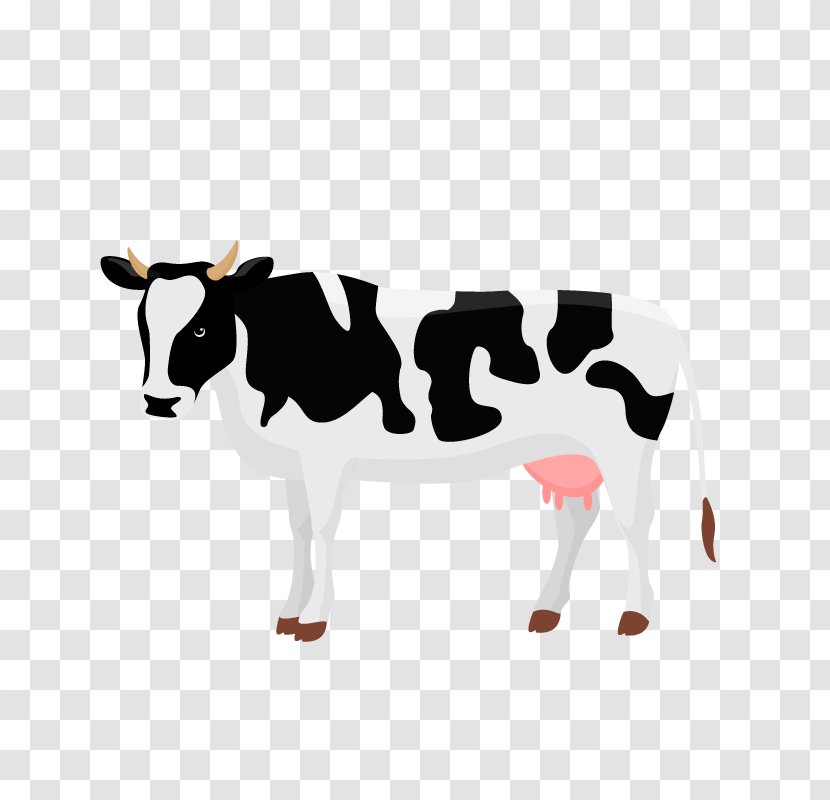 Dairy Cattle Automatic Milking Illustration - Cartoon - Vector Cow Transparent PNG