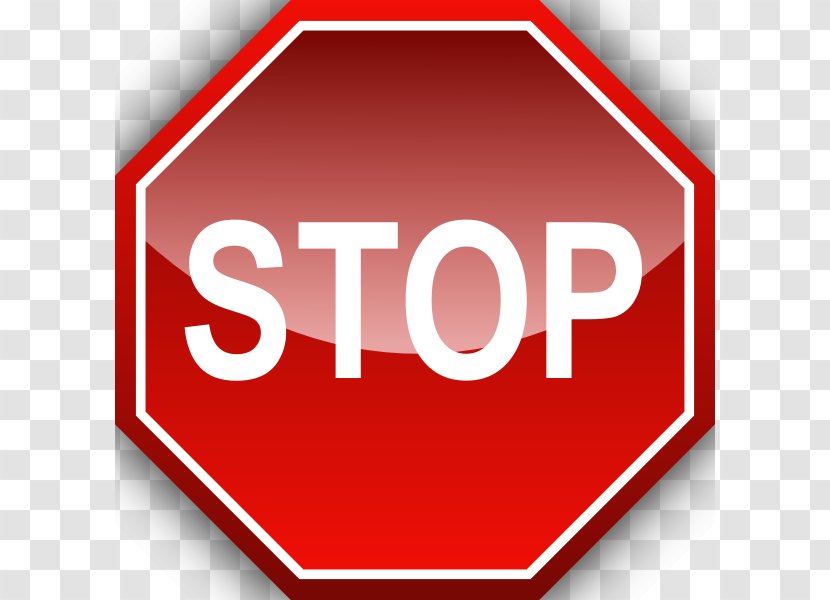 Stop Sign Clip Art - Public Domain Transparent PNG
