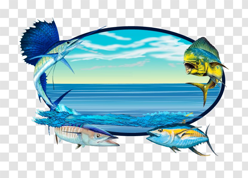 Long-sleeved T-shirt Fish Clip Art - Mahimahi - Mahi Transparent PNG