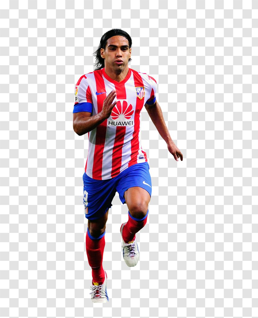 Radamel Falcao Team Sport T-shirt Atlético Madrid - Football Player Transparent PNG