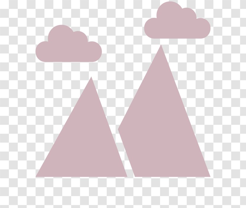 Triangle Pink M Font Transparent PNG
