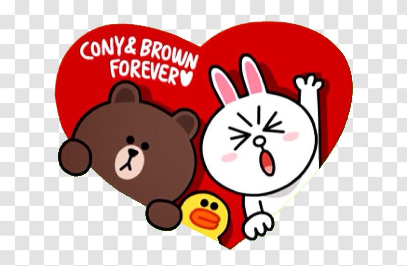 Line Friends Sticker Online Chat - Watercolor Transparent PNG