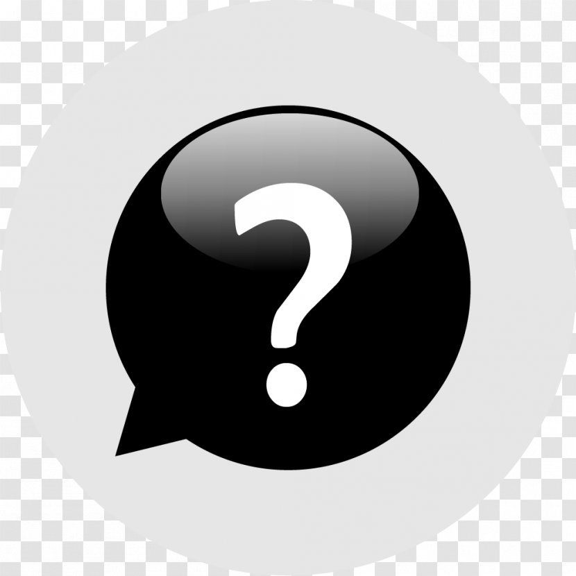 Symbol Question Mark Black - Punctuation Transparent PNG