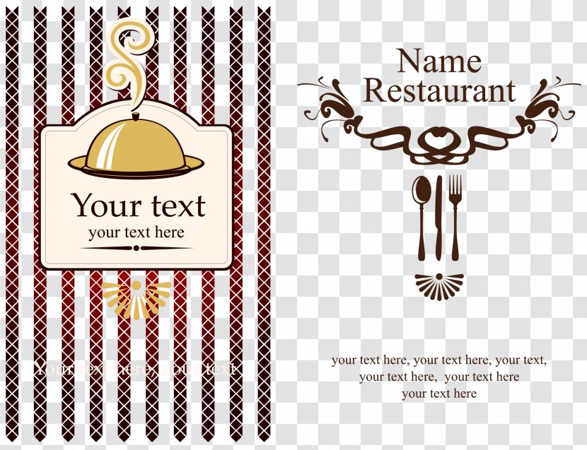 Food Business Card Design Material Vector - Book - Designer Transparent PNG