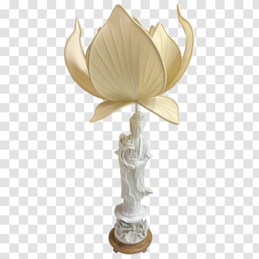 Dehua County Porcelain Vase Figurine - Guanyin Manifestation Transparent PNG