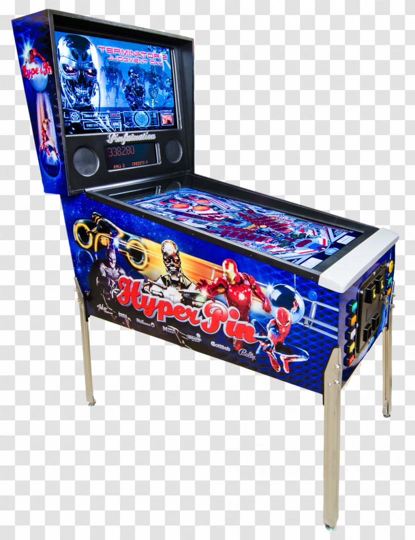 Visual Pinball Arcade Game Tron Ms. Pac-Man - Amusement - Upright And Just Transparent PNG