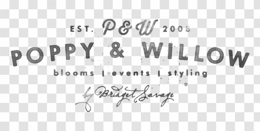 Paper Handwriting Brand Logo Font - Black And White - Line Transparent PNG