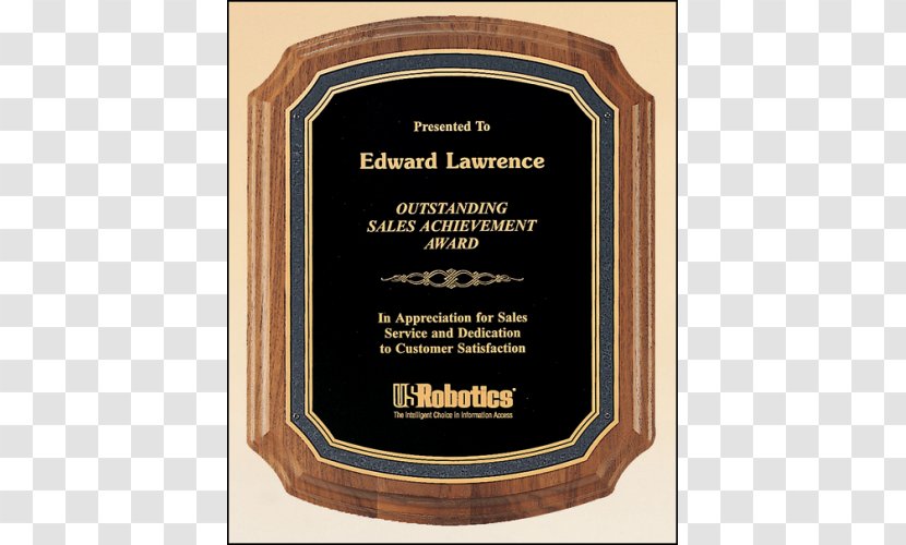 Commemorative Plaque Award Engraving Excellence - Physician Transparent PNG