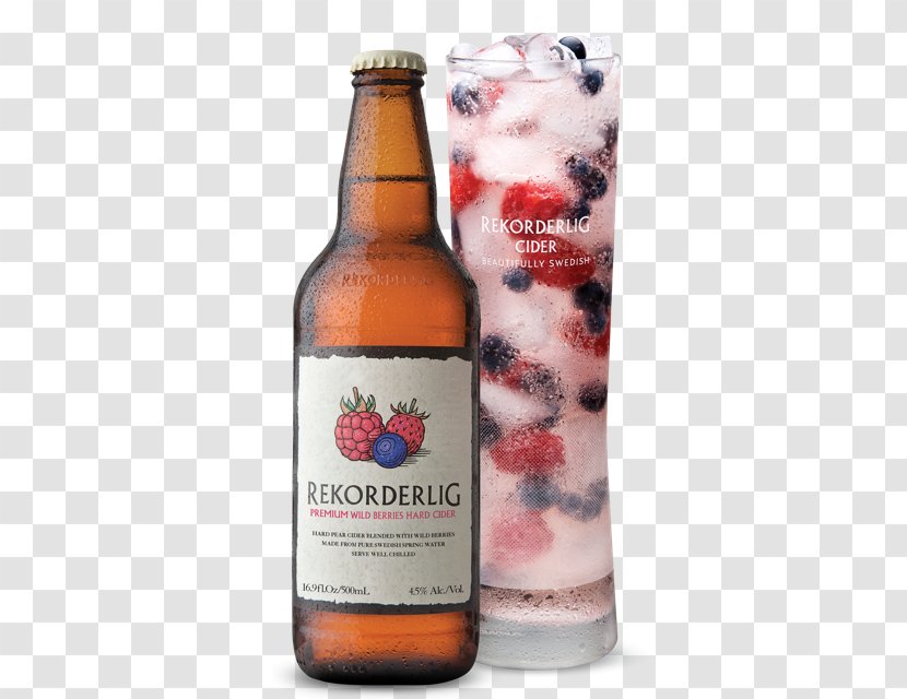 Ale Cider Kopparbergs Brewery Beer Bottle - Rekorderlig - Wild Berry Transparent PNG