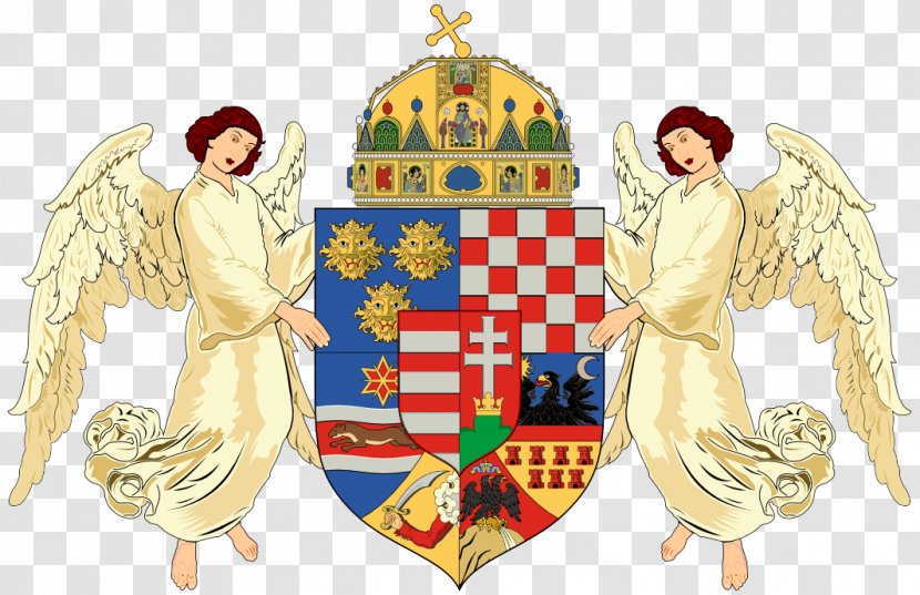 Austria-Hungary Kingdom Of Hungary Lands The Crown Saint Stephen Coat Arms - Christmas Ornament Transparent PNG