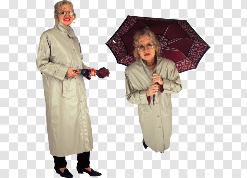 Elderly Adult Age Clip Art - Umbrella - Outerwear Transparent PNG