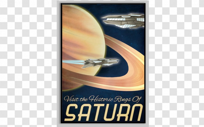 Poster Interplanetary Spaceflight Art Saturn - Planet Transparent PNG