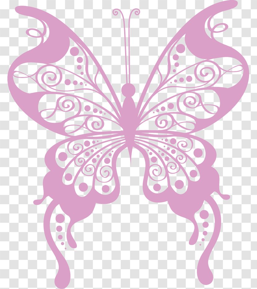 Butterfly Drawing Image Rubber Stamping Paper - Decoupage Transparent PNG