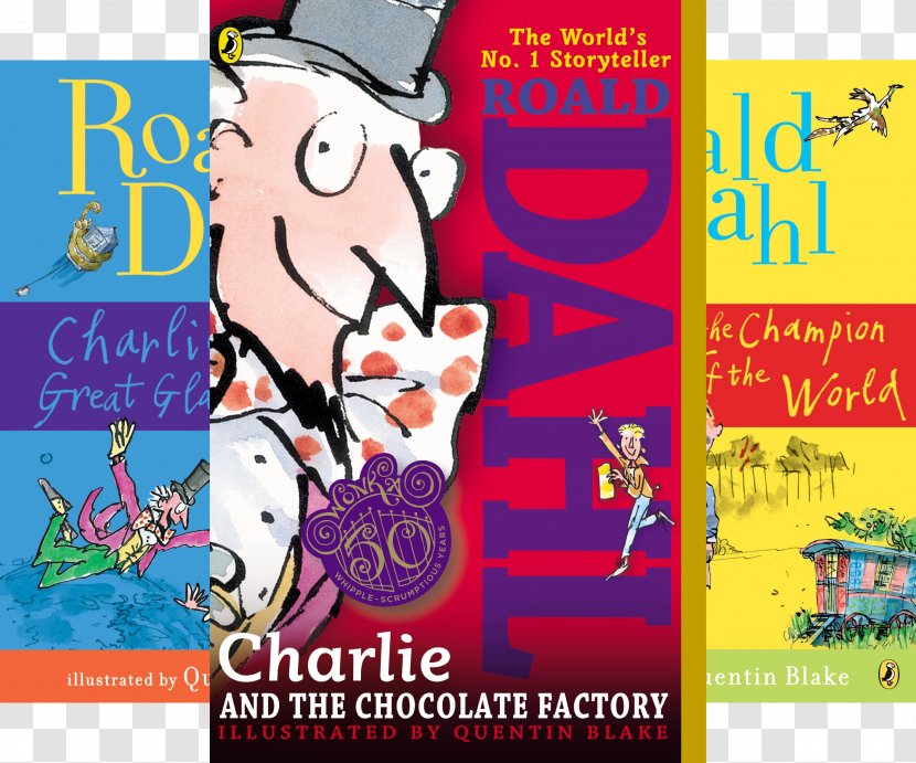 Charlie And The Chocolate Factory Bucket Willy Wonka Great Glass Elevator Danny, Champion Of World - Bfg - Book Transparent PNG