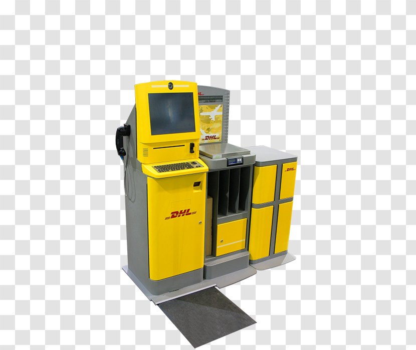 DHL EXPRESS Machine Service Kiosk - Selfservice - Scale Transparent PNG