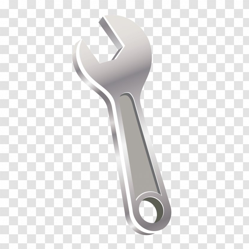 Wrench Tool Adjustable Spanner - Hardware Accessory - Vector Silver Transparent PNG
