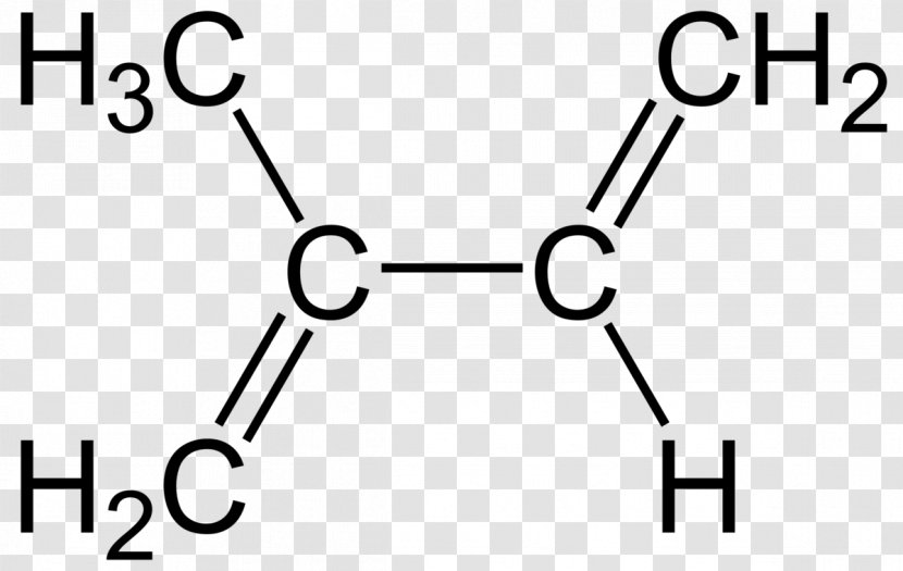 Neopentane Isoprene 2-Butene Methyl Group 1,2-Butadiene - Monochrome - 1,3 Butadiene Transparent PNG