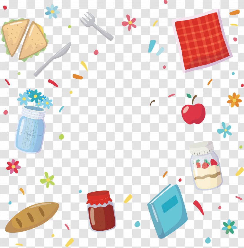 Jam Sandwich Food - Picnic Baskets - Background Design Transparent PNG