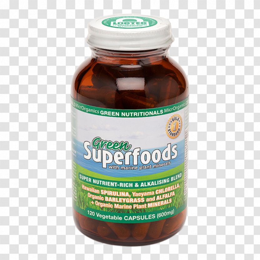 Dietary Supplement Nutrient Raw Foodism Superfood Spirulina - Food Transparent PNG