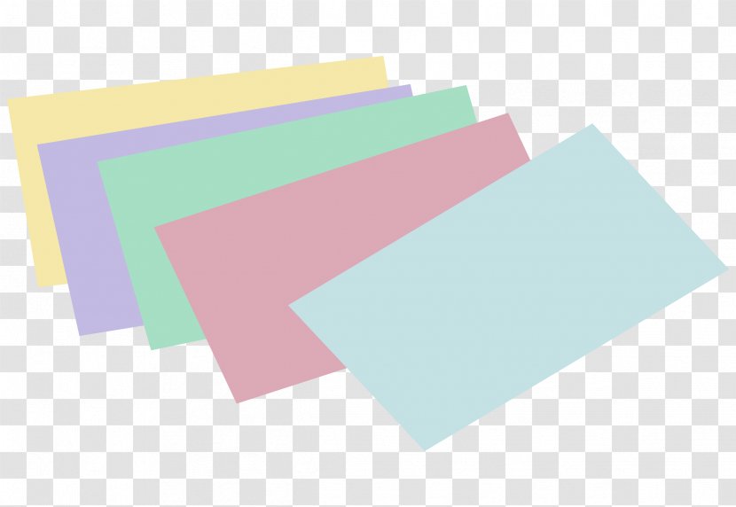 Paper Index Cards Clip Art Transparent PNG