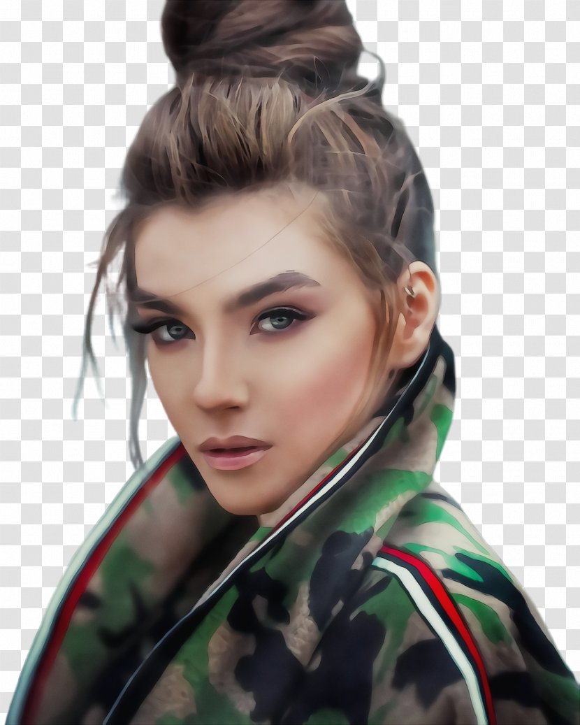 Hair Hairstyle Eyebrow Beauty Black - Model Brown Transparent PNG