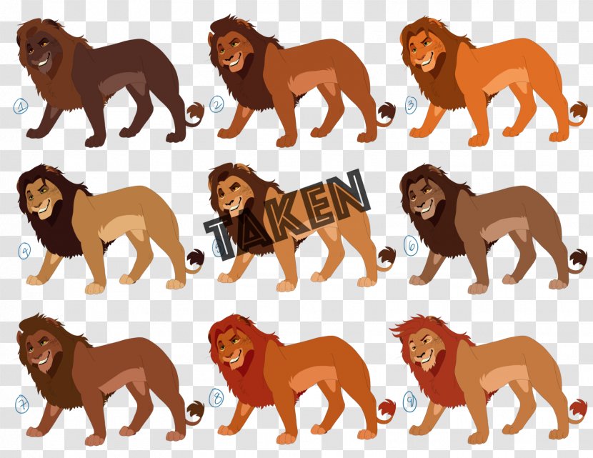 Lion Simba Nala Kovu Kiara - Carnivoran - King Transparent PNG