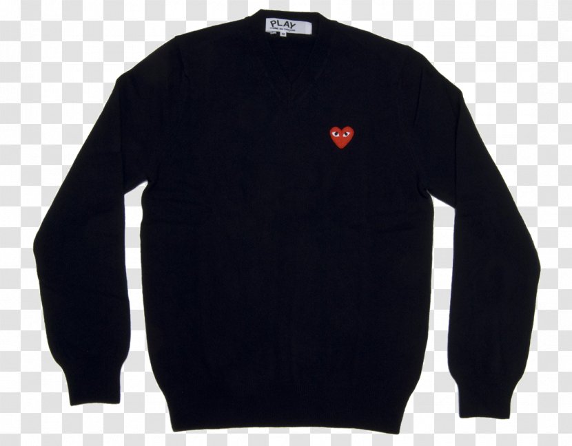Sweater Comme Des Garçons Neckline Knitting Vintage Clothing - Black Transparent PNG
