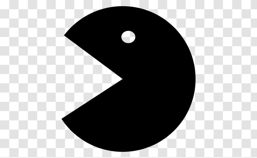 Pacman Emoji - Character - Line Art Number Transparent PNG