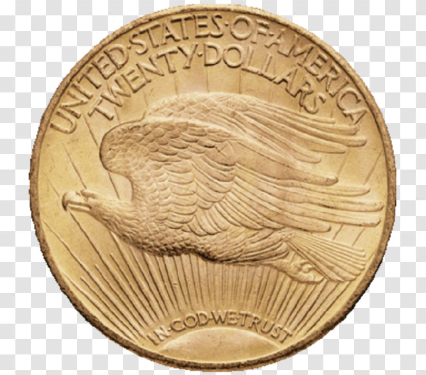 Gold Coin United States Twenty-dollar Bill Dollar - Artifact Transparent PNG