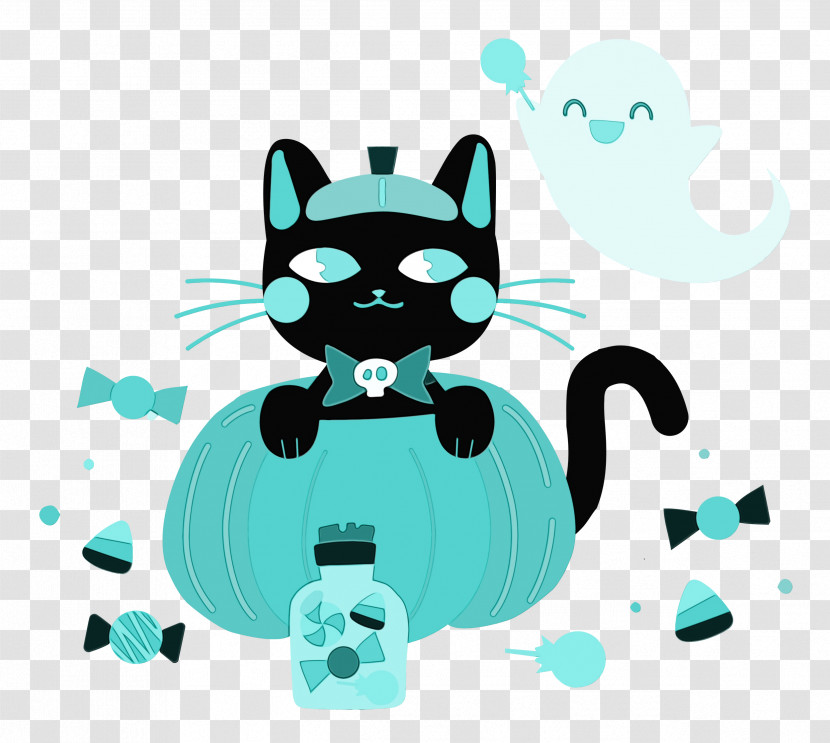 Cat Cat-like Whiskers Cartoon Transparent PNG