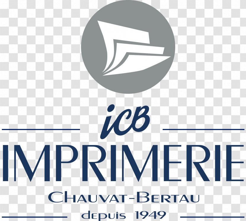 Logo Chauvat-Bertau Imprimerie Nationale Printing Organization - Blue Transparent PNG
