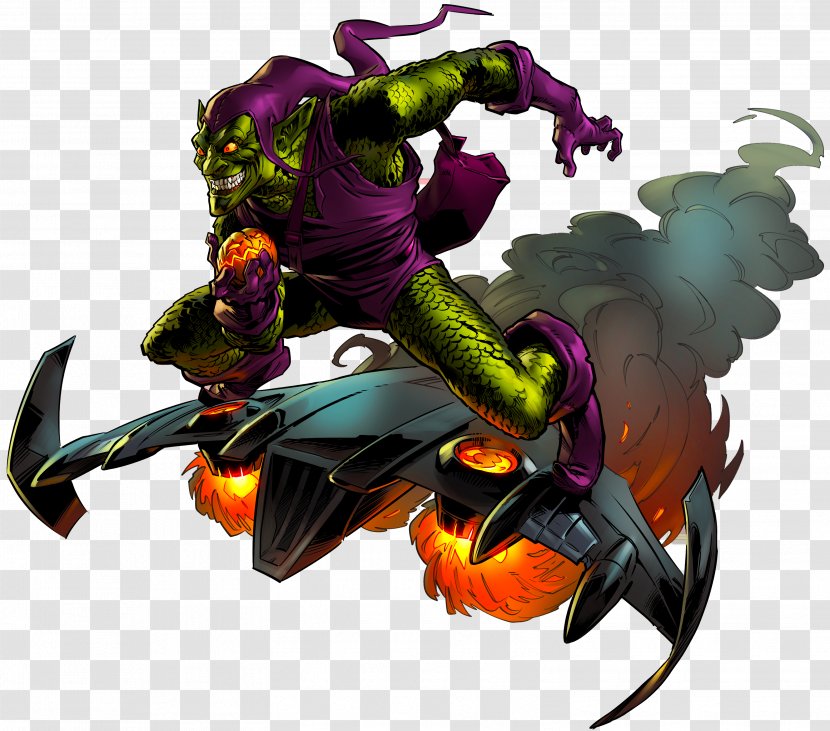 Green Goblin Spider-Man Norman Osborn Marvel Comics - Dragon - Lizard Transparent PNG