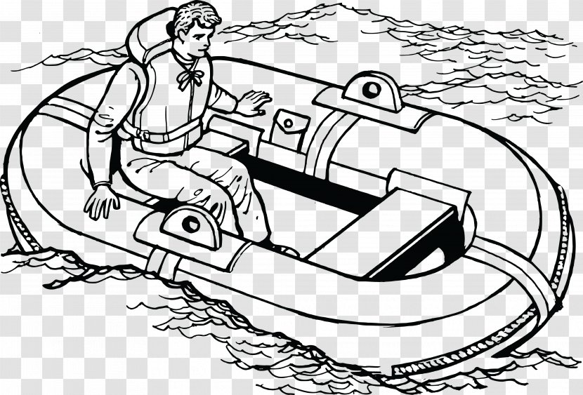 Lifeboat Raft Seamanship Clip Art - Cartoon - Life Transparent PNG