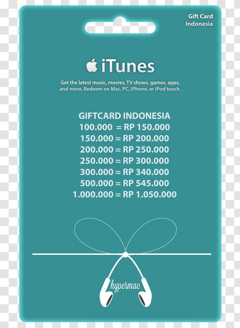 Brand Turquoise SUPINFO Font - Itunes Gift Card Transparent PNG