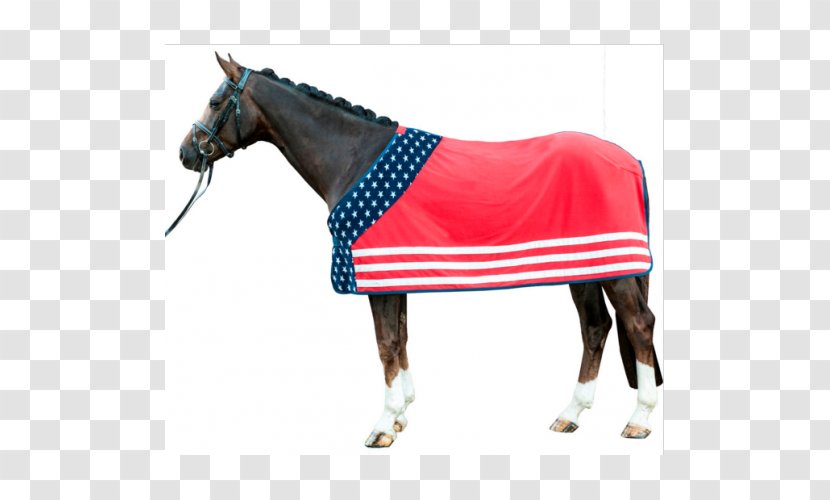 Horse Blanket Polar Fleece Equestrian Saddle - Bit - Stars And Stripes Transparent PNG