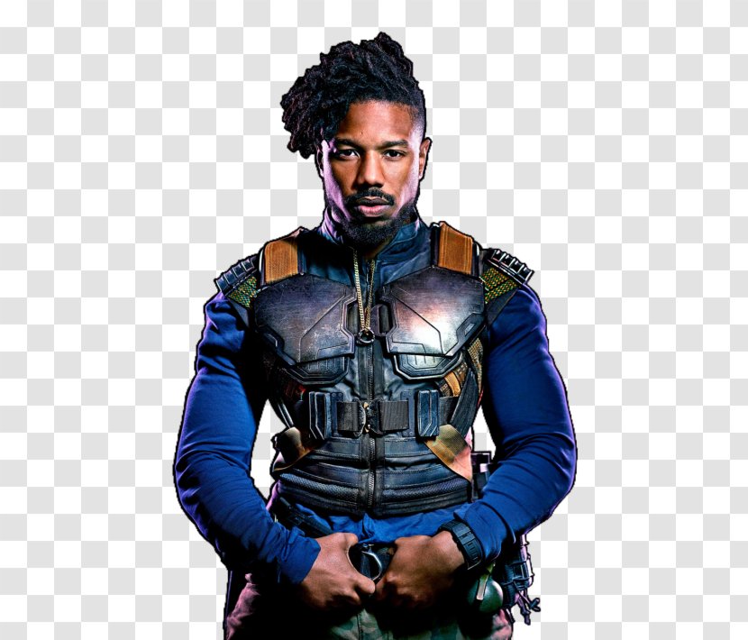 Michael B. Jordan Erik Killmonger Black Panther YouTube Wakanda - Shoulder Transparent PNG