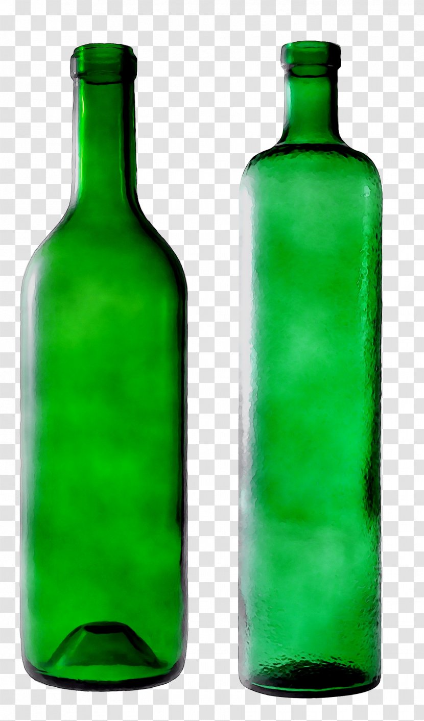 Glass Bottle Wine Beer - Plastic - Green Transparent PNG