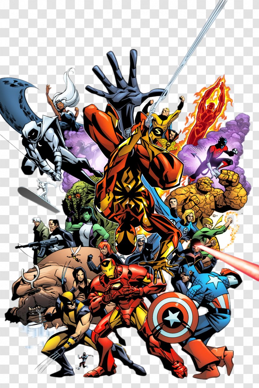 Spider-Man Marvel Team-Up Iron Man Captain America Freedom Ring - Xmen - Avengers Transparent PNG