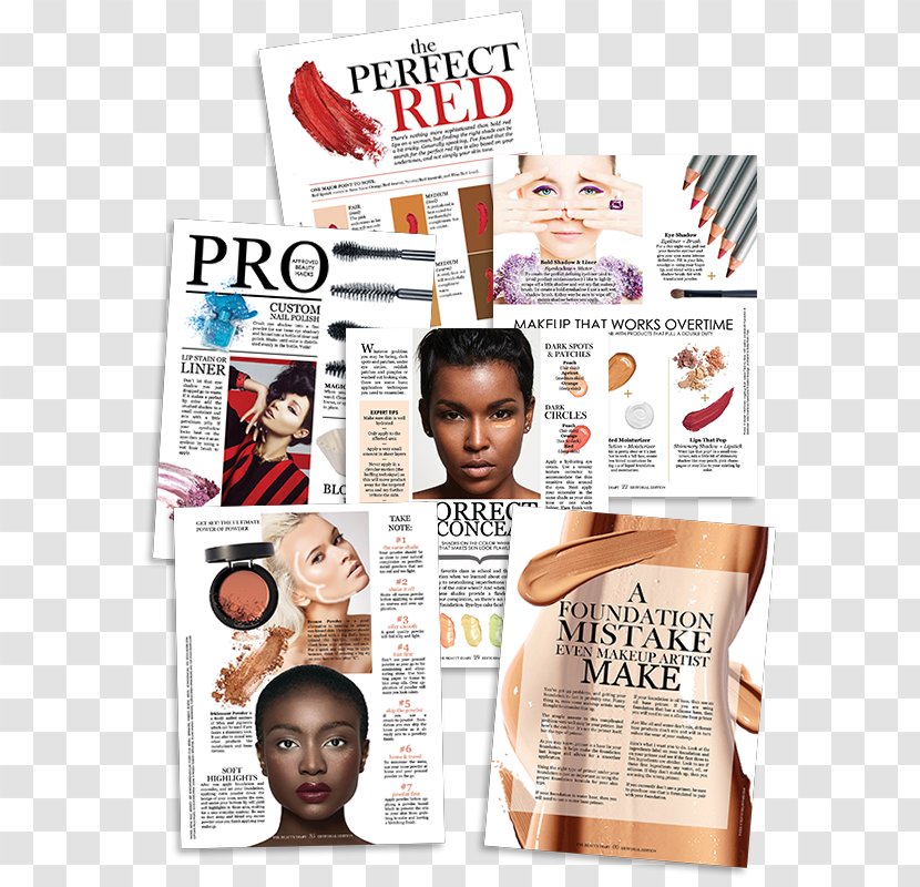Hair Coloring Cosmetics Beauty Magazine - Advertising - Breaking Into Brilliance Softcover Transparent PNG