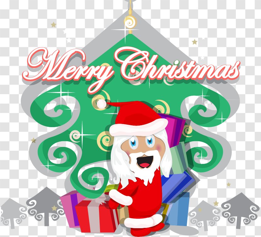 Santa Claus Christmas Ornament Tree Clip Art - Vector Material Transparent PNG