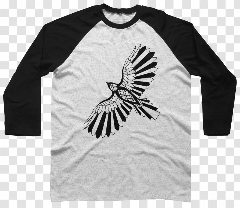 T-shirt Hoodie Raglan Sleeve - Brand - Hawk Transparent PNG