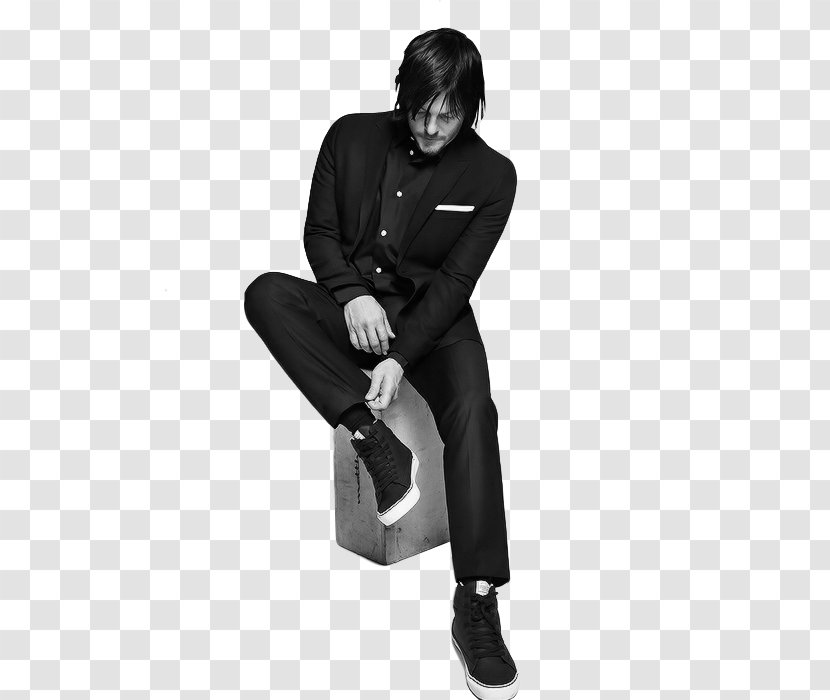 Daryl Dixon Black And White Actor Photography - Joint Transparent PNG