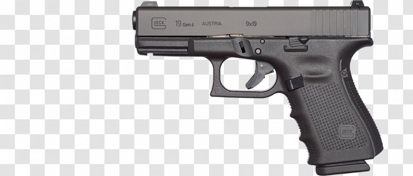 GLOCK 17 9×19mm Parabellum Semi-automatic Pistol - Semiautomatic Firearm - Weapon Transparent PNG