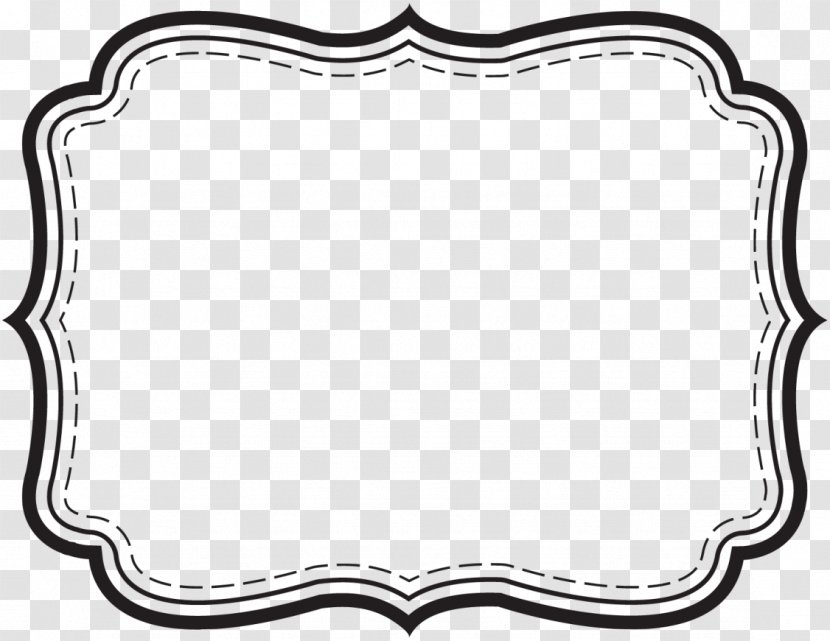 Template Label Microsoft Word Printing - Rectangle - Border Cliparts Transparent PNG