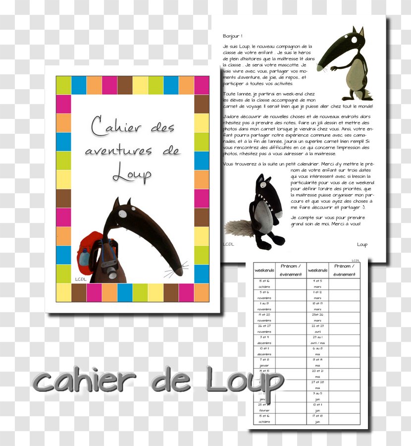 Graphic Design Le Loup Qui Voulait Changer De Couleur - Kindergarten Transparent PNG