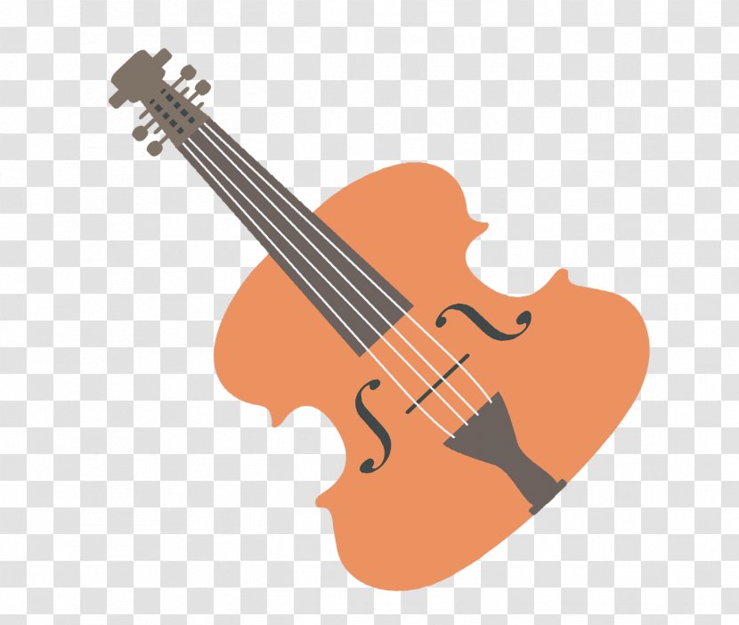 Bass Violin Violone Viola Cello - Viol - Vector Material Brown Transparent PNG
